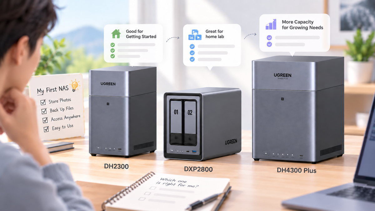 UGREEN NAS for Beginners: DH2300, DXP2800 & DH4300 Plus