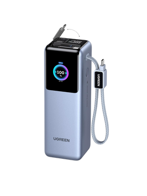 UGREEN Nexode Laptop Power Bank (25,000mAh, 200W, Built-in USB-C Cable, 4-Port)