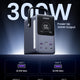 UGREEN Portable Power Bank 48000mAh 300W is a high-output portable charger featuring up to 300W total power, a built-in handle, LED digital display, and five outputs including USB-C and USB-A ports for powering laptops, tablets, and multiple devices simultaneously.